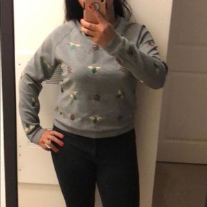 H&M embroidered big sweater